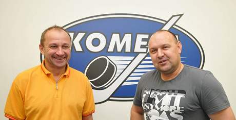 Vladimír Jeábek (vlevo) a Ladislav Lubina, noví trenéi Komety Brno
