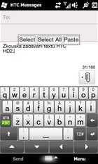 HTC HD2 - SMS, emaily a telefonovn