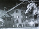 Rakousko, Montafon - hotel Taube ve 30. letech, dnes Posthotel