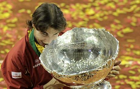 Rafael Nadal coby vítz Davis Cupu 2009