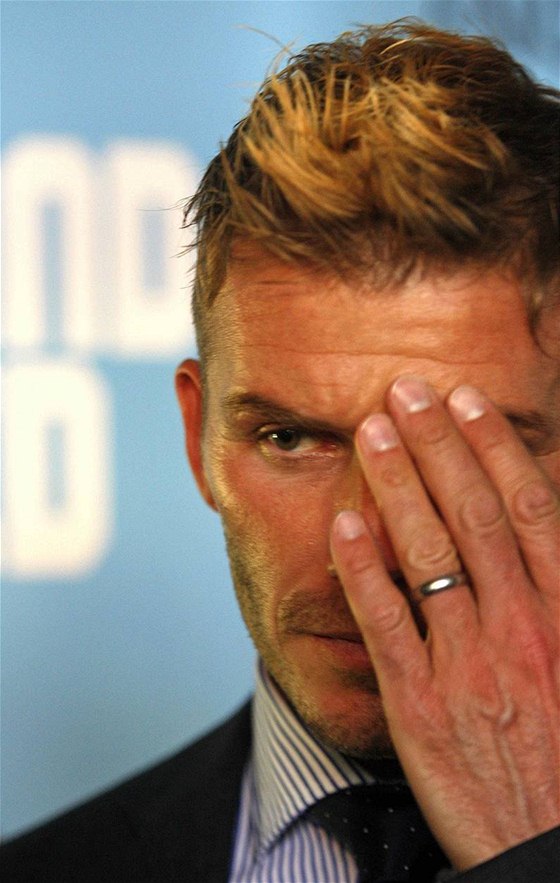 David Beckham na losování mistrovství svta