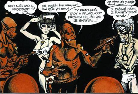 Kája Saudek & Miloš Macourek: Muriel a oranžová smrt (ukázka z komiksu)