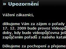 Česká televize oznamuje konec projektu Videopůjčovna ČT.