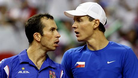 Radek tpánek (vlevo) a Tomá Berdych