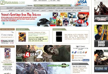 vodn strnka obchodu Play-asia.com