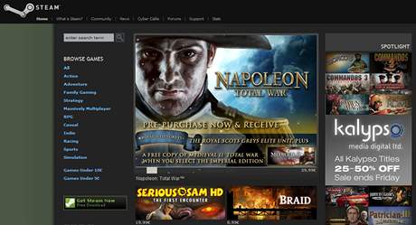 vodn strnka online obchodu Steam