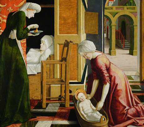 Michal Pacher: Narození Panny Marie, kolem 1465