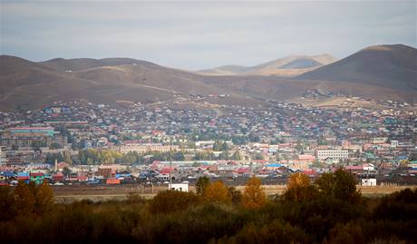 Mongolsk metropole Ulnbtar.