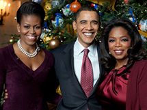 Michelle Obamov, Barack Obama a Oprah Winfreyov