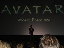 V londnskm kin Odeon na premie filmu Avatar - objektivem autorky