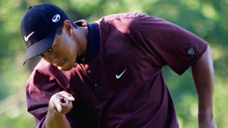 Tiger Woods v roce 2000, kdy vyhrál ti "majors".