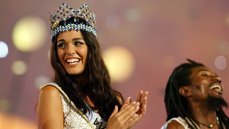 Miss World 2009 se v Johannesburgu stala Kaiane Aldorinová z Gibraltaru (12. prosince 2009)