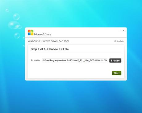 Windows 7 USB/DVD Download Tool 