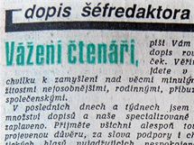 Vydn denku Mlad Fronta 24. prosince 1989.