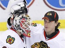 Chicago: Antti Niemi (vlevo) a Cristobal Huet