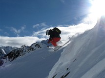 Stubai, lavinov kemp. Freeride