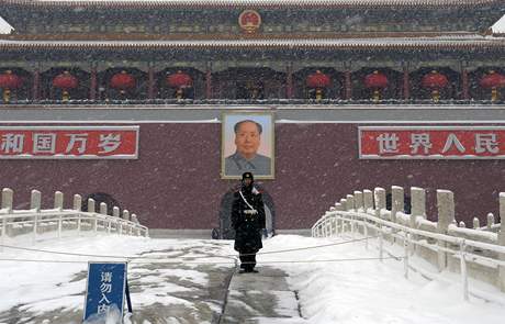 Portrt Mao Ce-tunga na nmst Nebeskho klidu v Pekingu