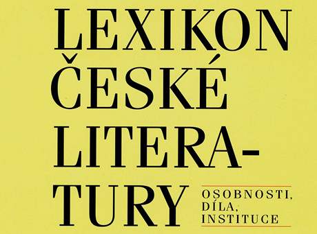 Pebal jednoho z dl Lexikonu esk literatury