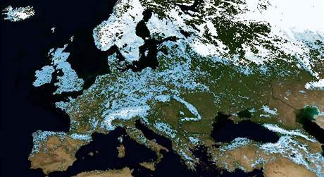 Evropa ze satelitu