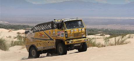 Martin Mack s kamionem Liaz na Dakaru 2010