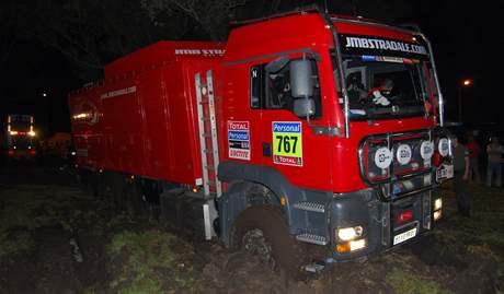 Bivak v bahn pi Rallye Dakar 2010