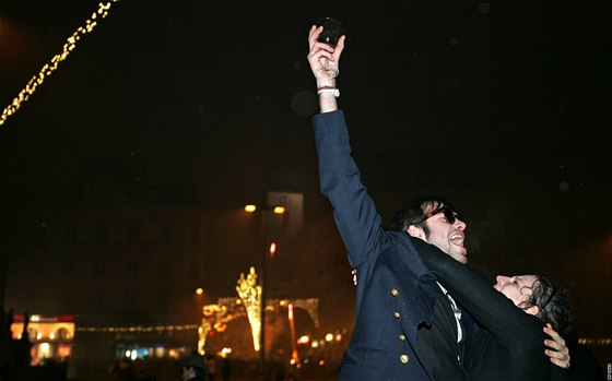 Oslavy Nového roku 2010 na námstí Svobody v Brn