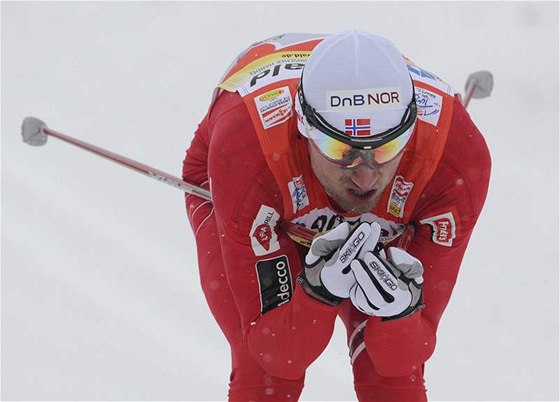 Petter Northug bhem sprintu Tour de Ski v nmeckém Oberhofu