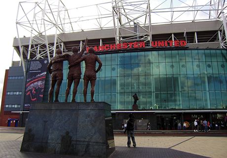 Velk Britnie, Manchester. Old Trafford - stadion klubu Manchester United a zrove i muzeum