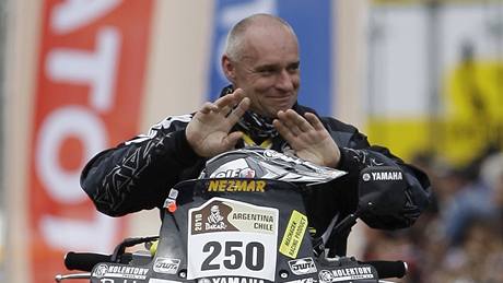 Josef Macháek pi slavnostním zahájení Rallye Dakar 2010.