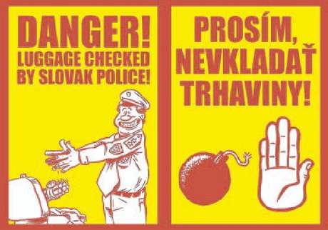 Karikaturista slovenského deníku SME Shooty vytvoil nálepky, které dostanou vichni tenái.