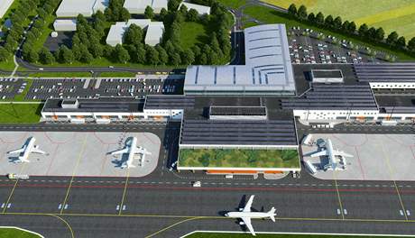 Nové Letiště ve Vodochodech má ročně pojmout až 3,5 milionu cestujících.