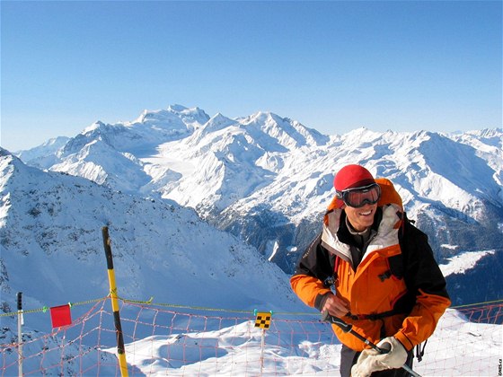 výcarsko, tyi údolí, Verbier. tytisícovky a ledovce jsou pi výhledu do vech stran