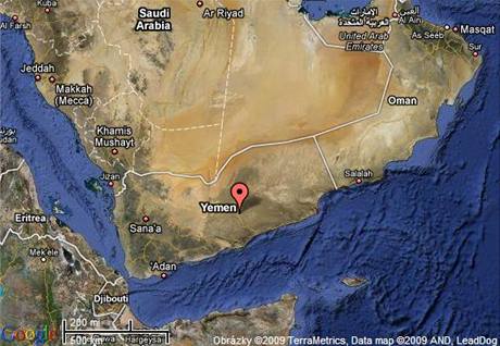Mapa Jemenu
