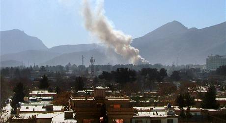 Vbuch v centru Kbulu. (18. ledna 2010)