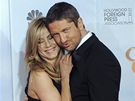 Zlaté glóby 2010 - Jennifer Anistonová a Gerard Butler