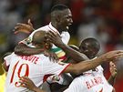 Angola - Mali: hosté slaví jeden ze ty gól do angolské sít