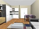 Ideální obývací kuchyn je moderní, elegantní a jednoduchá