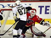 Calgary - Pittsburgh: domc brank Miikka Kiprusoff el njezdu Sidneyho Crosbyho