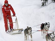 Fernando Alonso v italskm zimnm stedisku Madonna Di Campiglio