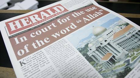 Malajský kesanský list Herald píe o potíích se slovem Alláh