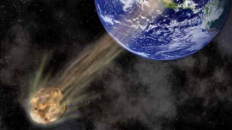 Asteroidy kolem Zem létají pomrn asto, takto blízko ale výjimen. Ilustraní foto