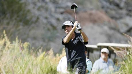 Alice Cooper na golfu, snímek z Bob Hope Classic 2009 na h�i�ti PGA West v La Quint�.