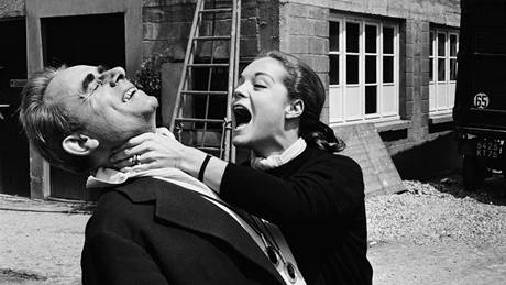 Romy Schneiderová a re�isér Henri-Georges Clouzot