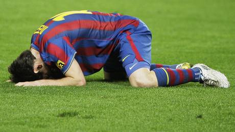 Zklamaná hv�zda Barcelony Lionel Messi
