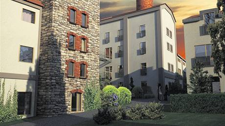 Projekt Lochkov Lofts. P�estavba bývalého pivovaru, který je nyní v dezolátním stavu