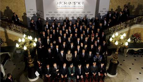 Na konferenci o Afghnistnu pijeli do Londna zstupci esti destek zem (28. ledna 2010)