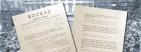 Rozkaz československého ministra vnitra Richarda Sachera na zrušení Státní bezpečnosti (StB) z ledna 1990.