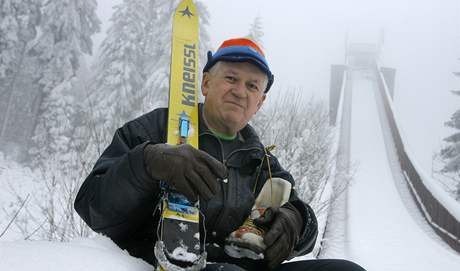 Frantiek vehla, 75letý skokan na lyích