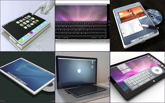 Apple tablet - rzné odhady a montáe, jak by mohl vypadat