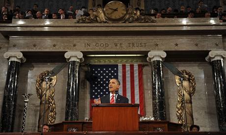 Barack Obama pedn svou prvn zprvu o stavu unie